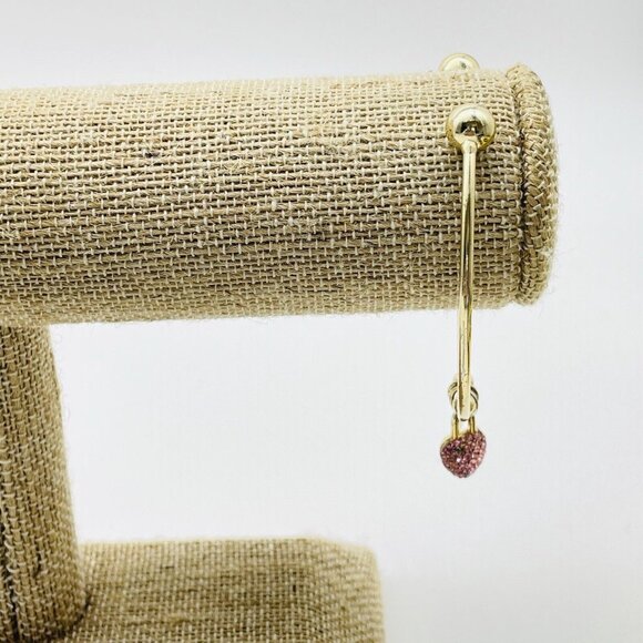 Skinny Cuff Bracelets Lot of 3 Gold Tone Rhinestone Accents Classic Career Gift - Picture 4 of 14